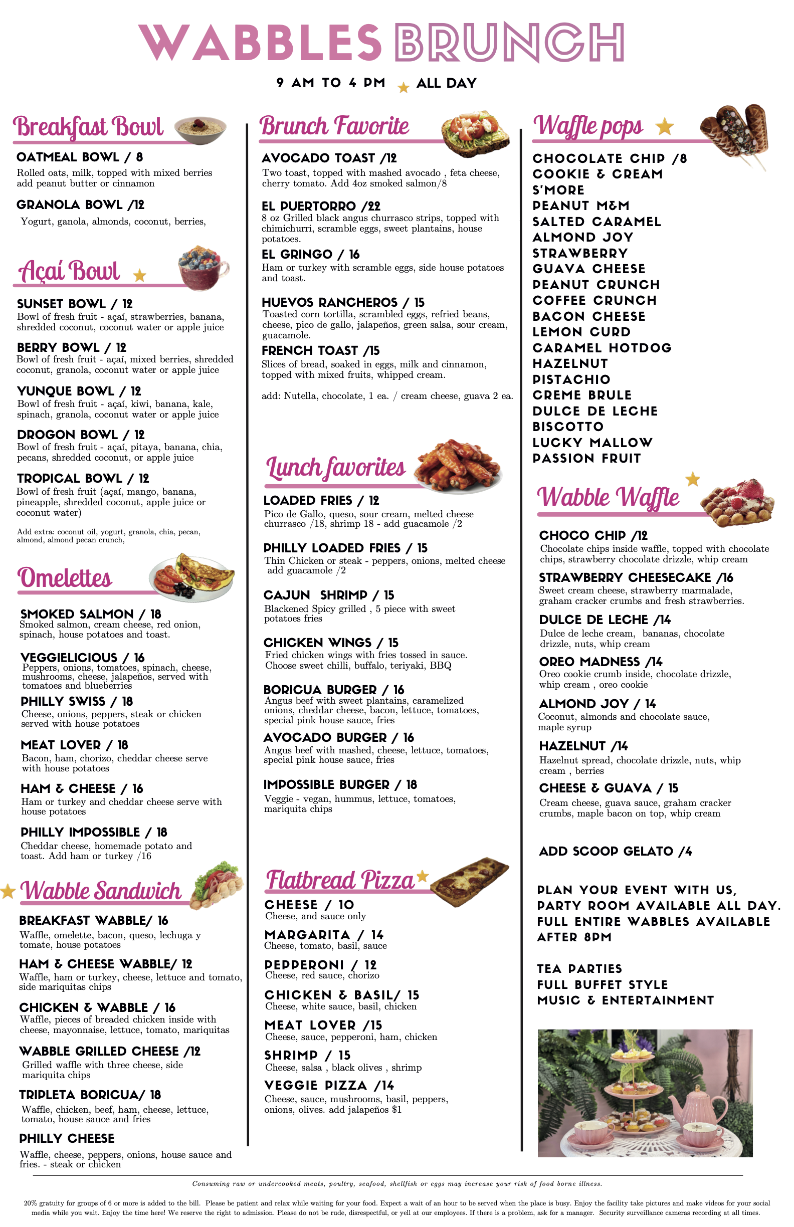 wabbles brunch menu